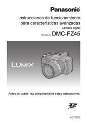 Panasonic Lumix DMC-FZ45EG Instrucciones De Funcionamiento Para Características Avanzadas