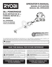 Ryobi RY26000 Manual Del Operador