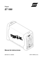 ESAB Rogue ET 180i Manual De Instrucciones