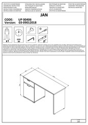 Dedeman JAN UP 00406 Instrucciones De Montaje