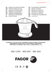 Fagor MZ-350 Manual De Instrucciones