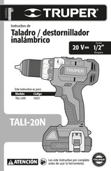 Truper TALI-20N Instructivo