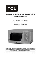 TCL 20P10M Manual De Instalación, Operación Y Mantenimiento