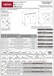 HENN BELIZE C509-170 Instrucciones De Montaje