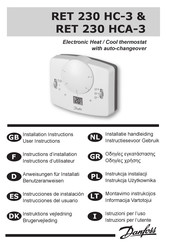 Danfoss RET 230 HCA-3 Instrucciones De Instalación