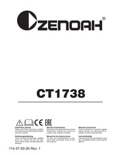 Zenoah CT1738 Manual De Las Instrucciones