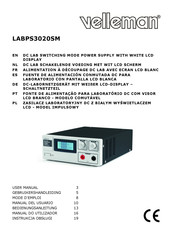 Velleman LABPS3020SM Manual Del Usuario