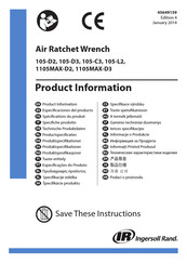 Ingersoll Rand 105-D3 Especificaciones Del Producto