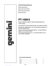 Gemini PT-1000 II Manual De Funcionamiento