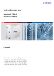 Webasto BlueCool V-PRO Serie Instrucciones De Uso