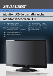 Silvercrest LCD 24-9 Wide Manual Del Usuario E Información De Servicio