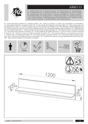 ML MEBLE ARKO 13 Instrucciones De Instalación