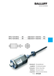 Balluff BTL7-A -M -A8-SA211-S32/FA Serie Instrucciones Breves