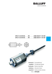 Balluff BTL7-A -M -A8-SA211-S135 Serie Instrucciones Breves