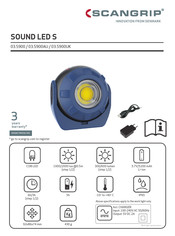 SCANGRIP SOUND LED S 03.5900UK Manual