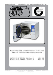 Selecta AUTESTER ST DRY PV 18L Manual De Instrucciones