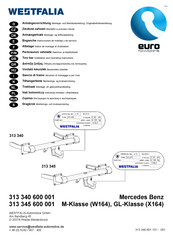 Westfalia 313 340 600 001 Instrucciones De Montaje Y De Servicio