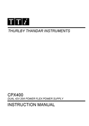 TTI CPX400 Instrucciones