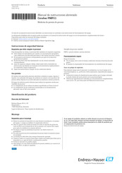 Endress+Hauser Cerabar PMP21 Manual De Instrucciones Abreviado