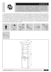 ML MEBLE AZURO 03 Instrucciones De Montaje