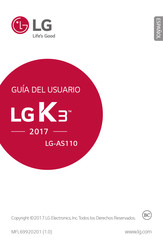 LG K3 AS110 2017 Guia Del Usuario