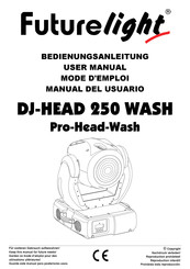 Futurelight DJ-HEAD 250 WASH Manual Del Usuario