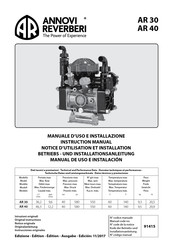 Annovi Reverberi AR 30 Manual De Uso E Instalación