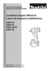 Makita XWT15XV Manual De Instrucciones