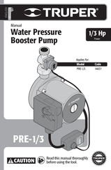 Truper PRE-1/3 Manual De Instrucciones