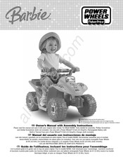 Fisher-Price POWER WHEELS N3460 Manual Del Usuario Con Instrucciones De Montaje