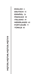 Philips HQ7340/16 Manual Del Usuario