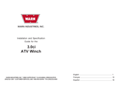 Warn Industries 3.0ci ATV Winch Manual De Instrucciones