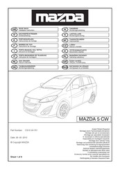 Mazda CG15-V4-701 Instrucciones De Montaje