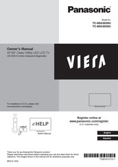 Panasonic VIERA TC-60AS530U Manual Del Propietário