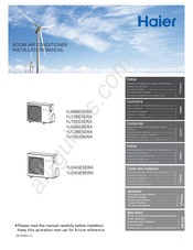 Haier 1U24GE6ERA Manual De Instalación