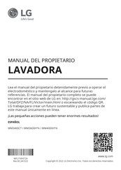 LG WM3600HVA Manual Del Propietário