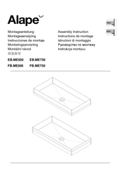 Alape FB.ME750 Instrucciones De Montaje