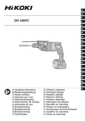 HIKOKI DH 18DPC Instrucciones De Manejo