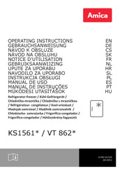 Amica KS1561 Serie Manual De Uso