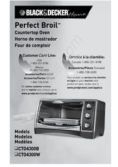 Black and Decker Perfect Broil CT04300B Manual Del Usuario