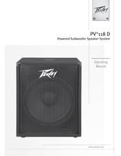 Peavey PV 118 D Manual De Instrucciones