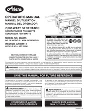 Ariens 986055 Manual Del Operador