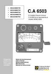 Chauvin Arnoux C.A 6503 Manual De Instrucciones