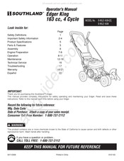 Southland Edger King S-WLE-1639 Manual Del Operador