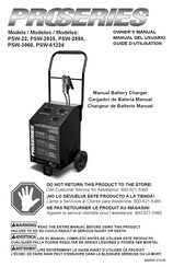 Schumacher Electric PROSERIES PSW-2550 Manual Del Usuario