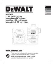 DeWalt DCLE34030 Manual Del Usuario