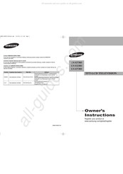 Samsung LN-S2738D Instrucciones Del Propietario