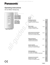 Panasonic WH-SXC09F3E8 Instrucciones De Funcionamiento