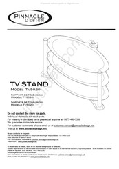 Pinnacle Design TV50201 Instrucciones De Montaje