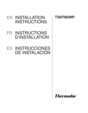 Thermador T36IT903NP Instrucciones De Instalación